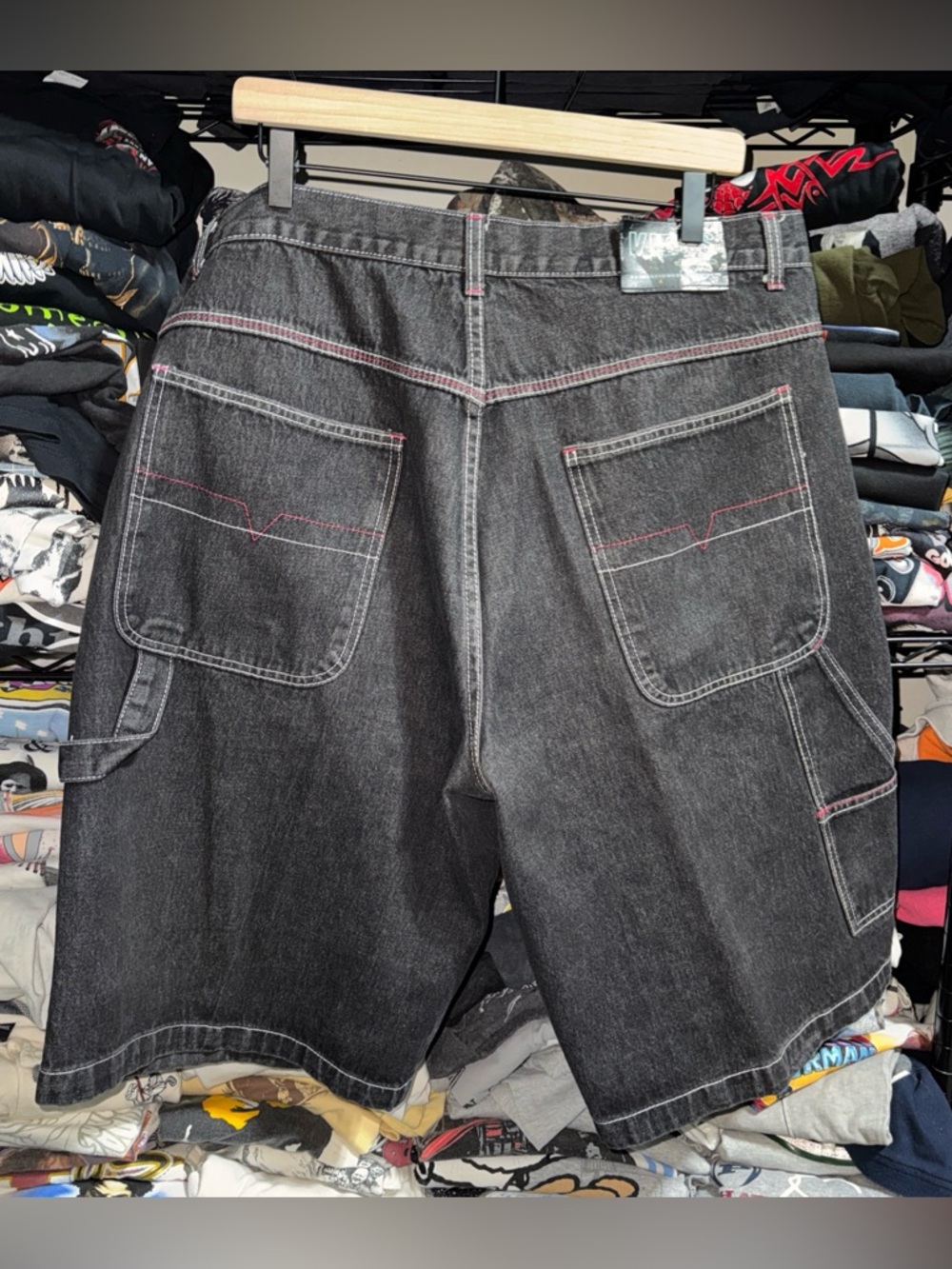 Vintage Vibes Jeans Baggy Hip hop Carpenter Denim Shorts Size 40x12